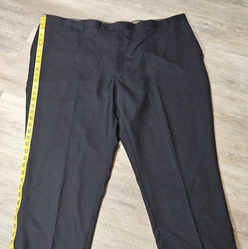 Angelo Rossi Mens  Black Dress Slacks, Size 47 Inseam 38,  Suit Pants